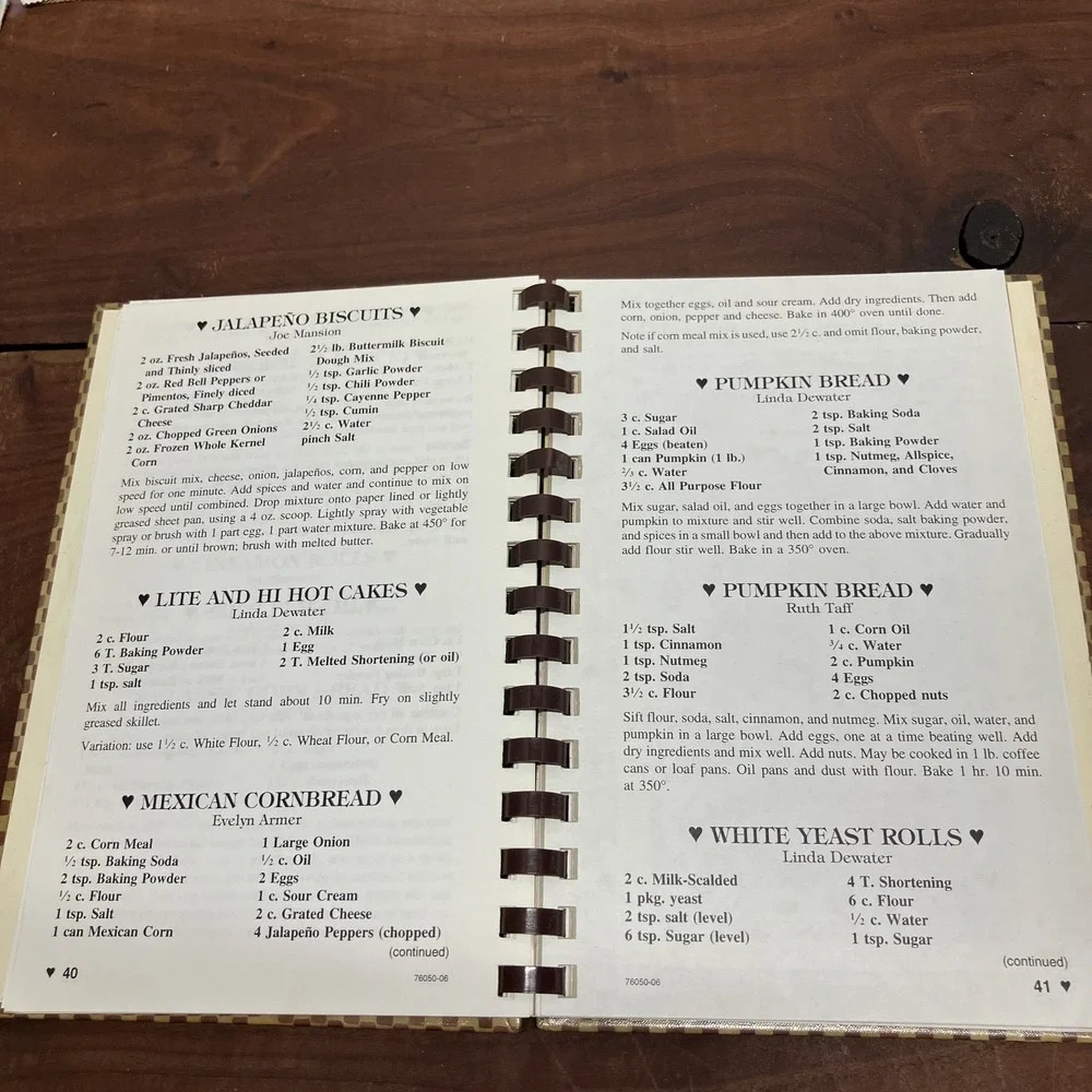 Taste of Heaven Mulberry Arkansas Church Local Community Cookbook Spiral Bound